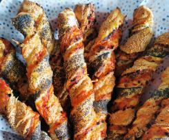 Knusperstangen aus Blätterteig