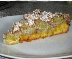 Rhabarberkuchen mit Baiser