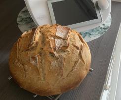 Friss dich dumm Brot, Variation mit Sauerteig anstatt Hefe