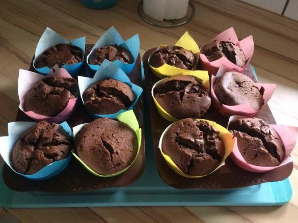 Schoko-Bananen-Muffins