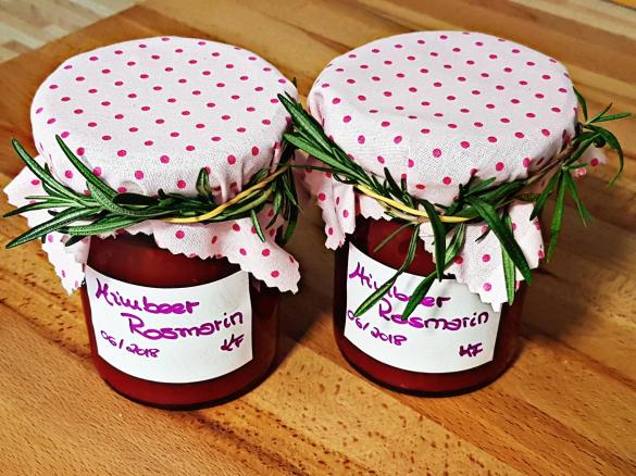 Himbeer-Rosmarin Marmelade à la Frieda