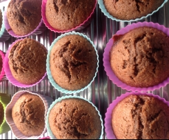 Bananen-Schoko-Muffins fructosearm
