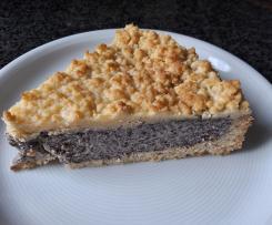 Mohn-Käsekuchen mit Streuseln
