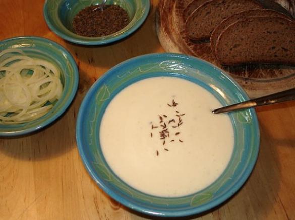 Cremiger Kochkäse mit wenig Harzer