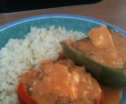 ww gefüllte Paprikaschote mit Geflügel