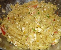 Griechischer Kritharaki- Salat