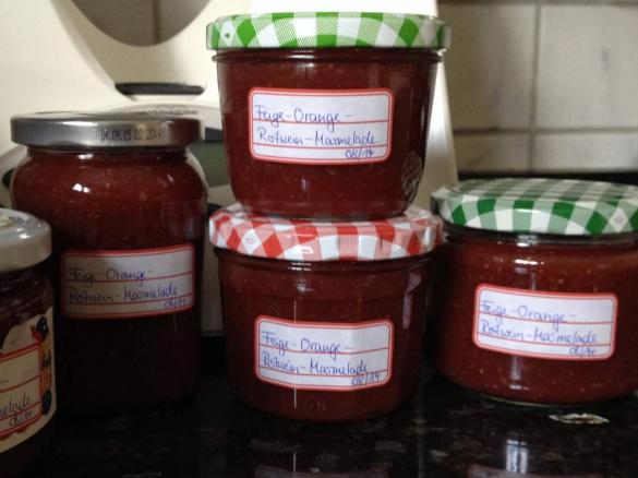 Feige-Orange-Rotwein Marmelade (weihnachtlich)