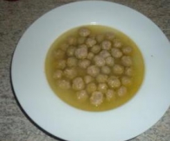 Fleischklösschen ( f. Suppe od. Fleischbeilage )