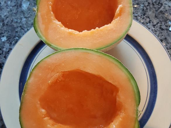 Gerrys köstliche Honigmelone mit Sekt und Kokosmilch