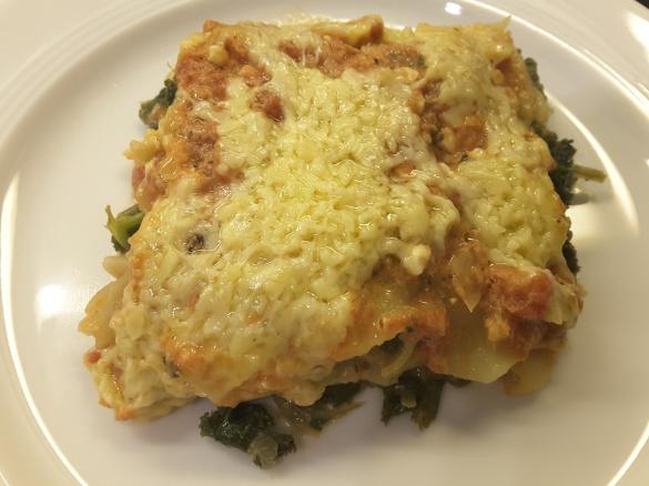 Grünkohllasagne
