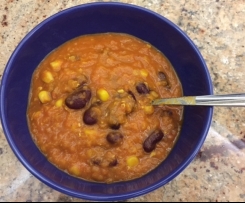 basisch, veganes Rote Linsen Chilli