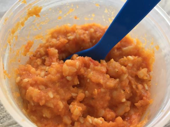 Mios Paprika-Linsen-Reis-Brei