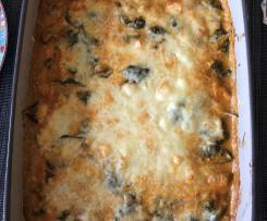 Putentopf mit Blattspinat