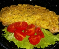 Schnitzel mit Zucchini-Feta-Haube - LOW CARB