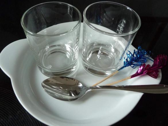 Schokoladen und Mascarpone Dessert im Glas festlich