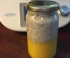 Chia Overnight Pudding, glutenfrei, milchfrei, zuckerfrei, Variation von Chia Overnight Oat