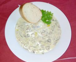 Hackfleisch-Käse-Lauch Suppe