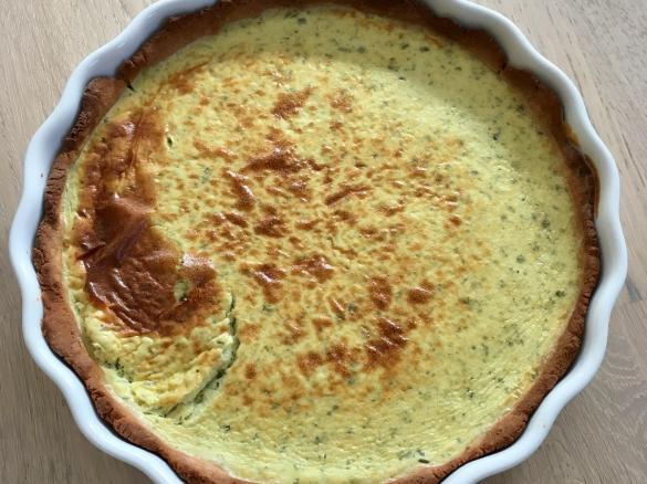 Kräuter–Käse–Quiche, Low Carb und lecker