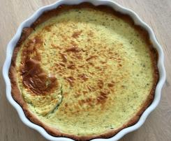 Kräuter–Käse–Quiche, Low Carb und lecker