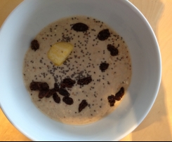 Basischer Frühstücksbrei, Korn mit Obst