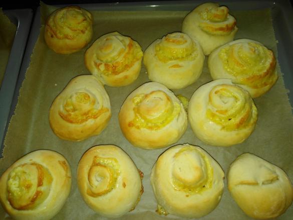 Käse-Schnecken/Käsebrötchen
