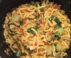 Spätzle Curry Gemüse
