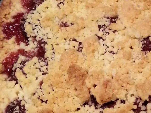 Schneller Kirschstreuselkuchen (Variante des Ruck-Zuck-Streuselkuchen)