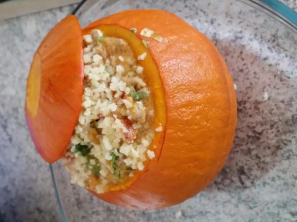 gefüllter Kürbis