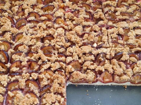 Zwetschgenkuchen vom Blech mit sensationellen Nuss-Zimt-Streuseln