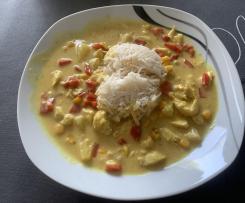 Variation Curry-Hähnchen