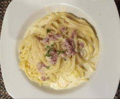 Carbonara ohne Ei mit Schmelzkäse