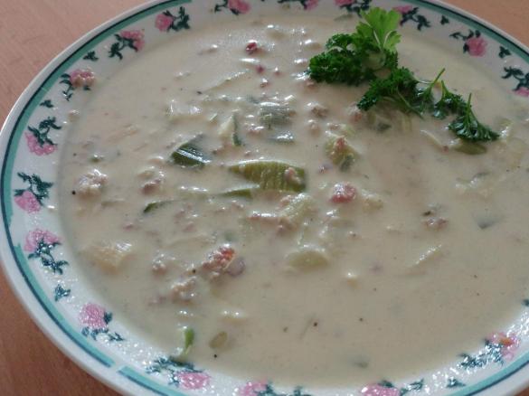 Lauch-Käse-Hackfleisch Suppe TM 5