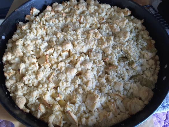 Quark-Öl-Teig für Apfel oder Rhabarber mit Streuseln