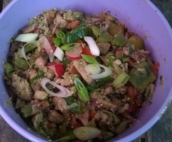 Fleischsalat aus Grillfleischresten, asiatische Art