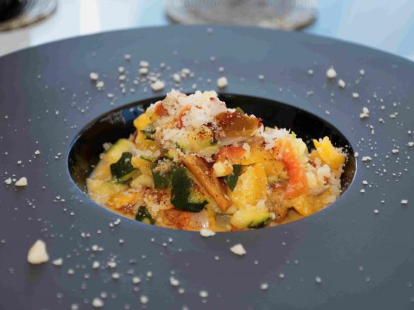 Lauwarmer                              Zucchini-Paprika-Salat