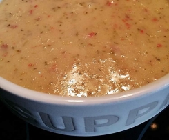 Brokkoli, Paprika, Salami Suppe - all in one