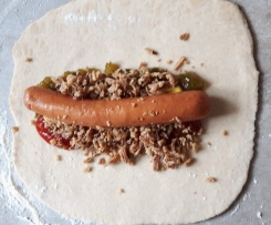 Variation von Hotdog