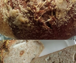 Spargelnußbrot mit Parmesankruste
