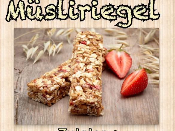 Müsliriegel (schmecken wie Bienenstich Kruste)