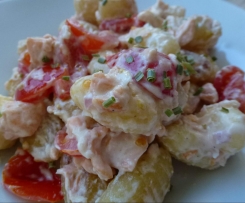 schnelle Lachs Gnocchi