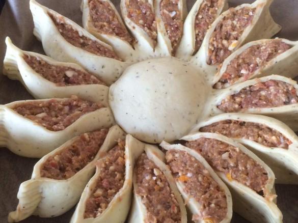 Variation von Hackfleischsonne nach Bettina