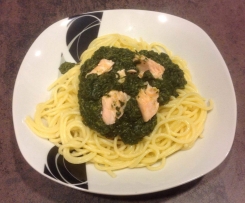 Spaghetti mit Lachsspinat (WW-tauglich)