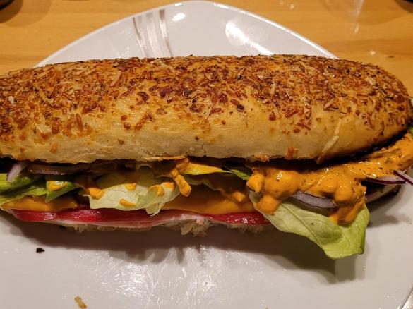 Baguette mit Parmesan und Oregano wie bei Subway