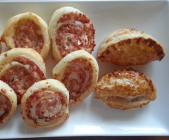 Blätterteigröllchen pikant