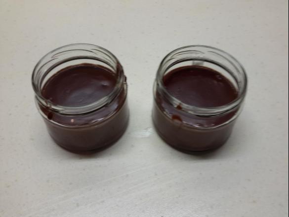 Mandel-Schokopudding