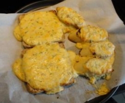 Überbackene Käsetoast/-baguettes (Cheesetoast)