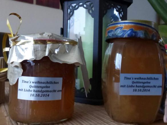 Tina`s                     weihnachtliches Quittengelee