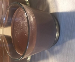 Schokopudding mit Minze 