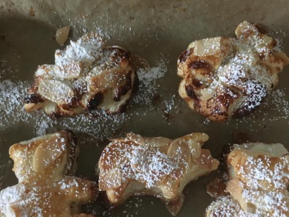 Blätterteig Marzipan Sterne