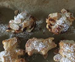 Blätterteig Marzipan Sterne